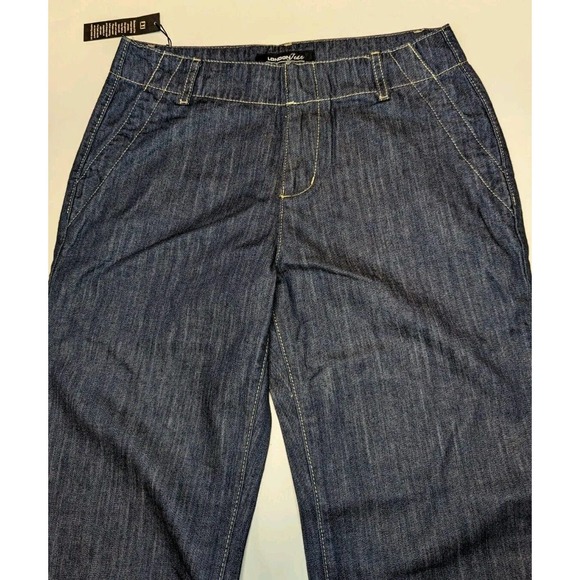 NWT London Jean 100% Cotton Dark Wash Flare Jeans Size 8 - Picture 3 of 11